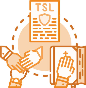 Secure communication protocol establishing an authenticated connection between client and server, ensuring data encryption and integrity for safe online transactions and privacy