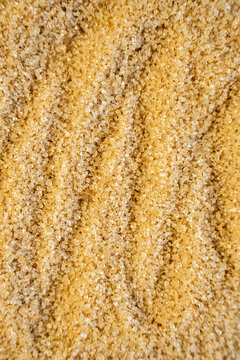 Closeup of raw sugar