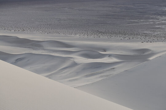 Eureka Sand Dunes of Death Valley at dusk