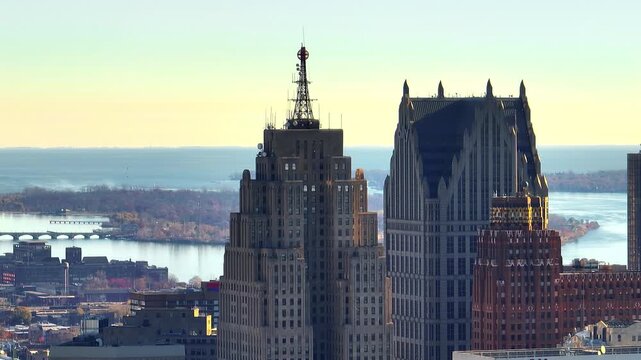 Drone Push Toward Penobscot and Ally Detroit Center