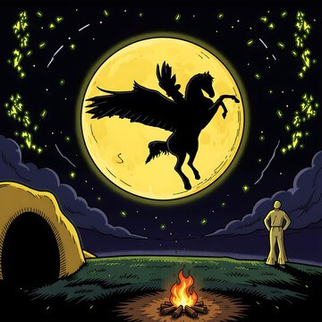 halloween horse background