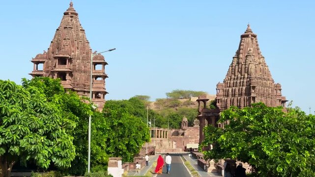 famous mandore garden with unique temples in jodhpur