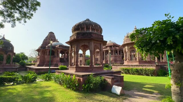 famous mandore garden with unique temples in jodhpur