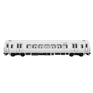 Modern passenger train carriage isolated on white background with carriage transportation commuter locomotive transport passenger isolated background technology logistics movement industry