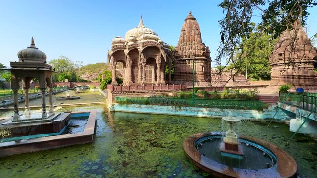 famous mandore garden with unique temples in jodhpur
