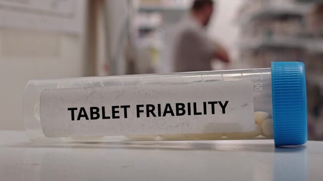 TABLET FRIABILITY oral tablet formulation development mechanical quality and handling safety concept