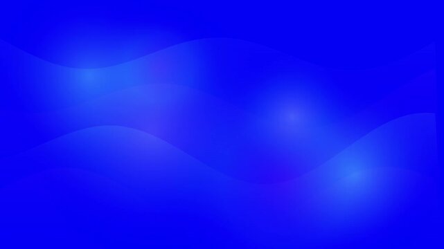 Blue abstract wave background, flowing fluid motion graphics with glowing light effects, minimalist digital backdrop for corporate video
