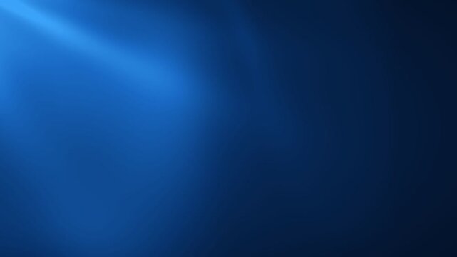 Deep sapphire volumetric waves undulating rhythmically in dark space light beams for technology branding