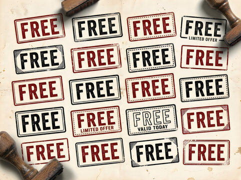 Free stickers with limited offer and today's validity