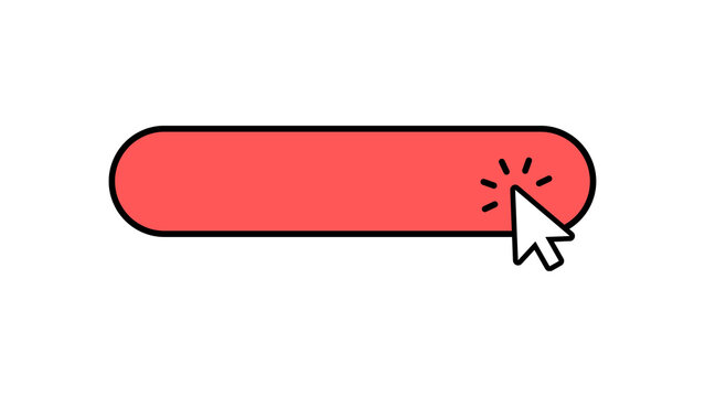Click Here Button with Cursor