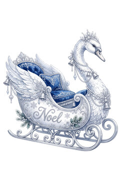 Midnight Noel Swan Sleigh.svg