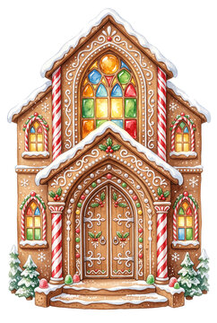 Gingerbread Cathedral Doorway.svg