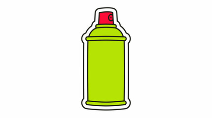 Obraz premium Vintage Spray Paint Can Vector Illustration
