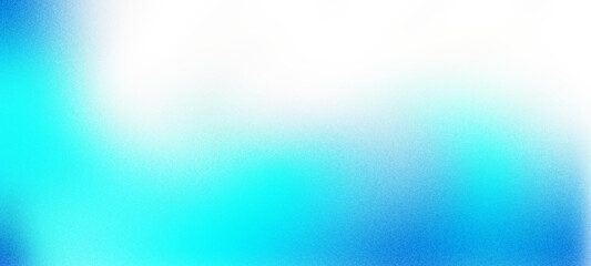 White light blue aqua cyan teal dark blue abstract background. Color gradient ombre blend. Soft blur fade. Bright light glow flash haze shine neon metallic shimmer. Smooth mesh grain noise texture © BOTAHRY DEX
