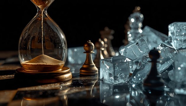 Strategic Moves and Frozen Time in a Game of Chess