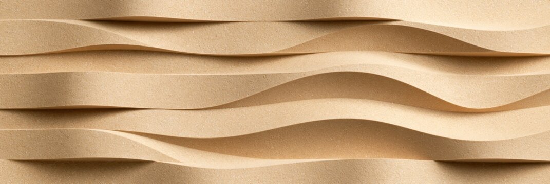 Wavy Textured Surface with Parallel Layers