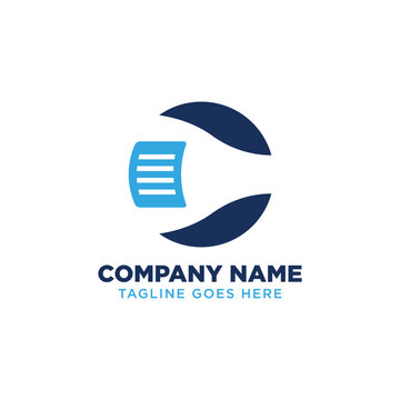 Document Exchange Circular Logo Template