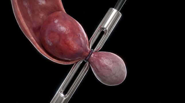 Hemorrhoid Rubber Band Ligation Treatment Procedure Model