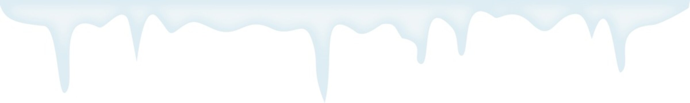 Winter Icicles and Snow Border