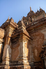 Brick Pilasters and Spires of a Bagan Temple © Kaitlind