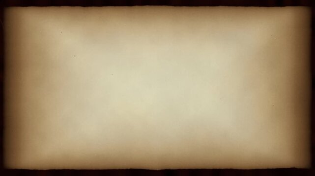 Vintage sepia old film frame overlay with burned edges, dust, hairs and scratches, aged parchment film texture for multiply