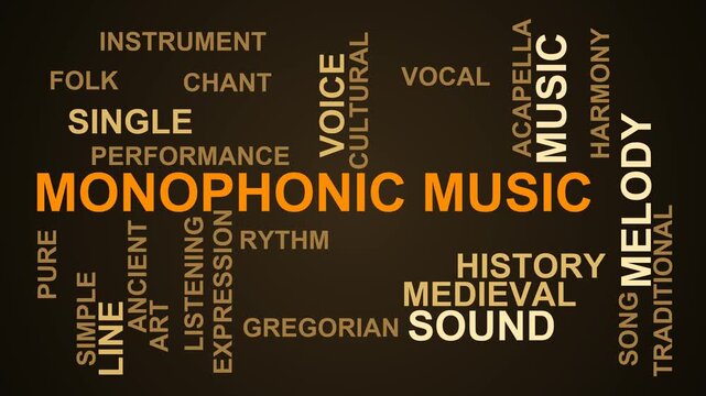 Monophonic Music Word Cloud