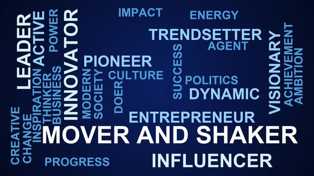 Mover And Shaker Word Cloud