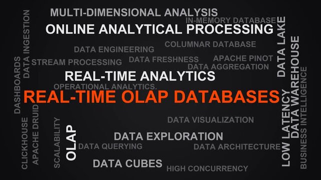 Real-Time Olap Databases Word Cloud