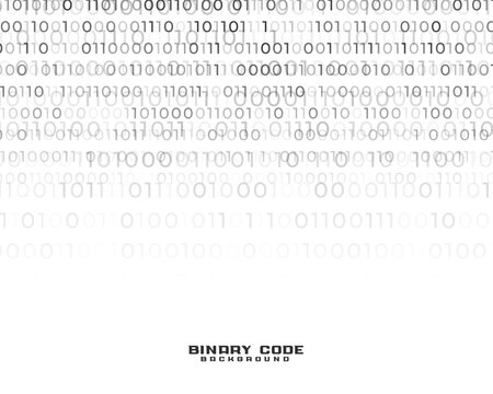 zero and one web binary digit white background design