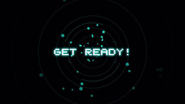 Get Ready Pixel Art Text Animation With Glitch Effect