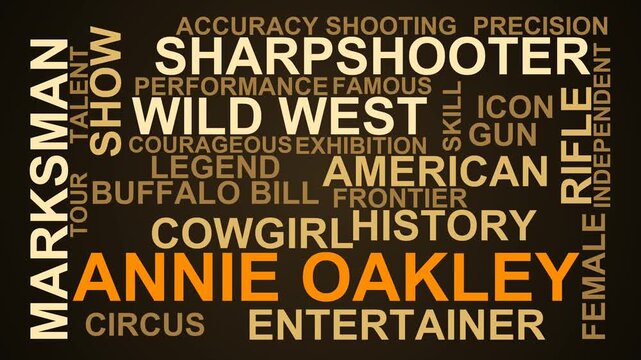 Annie Oakley Word Cloud