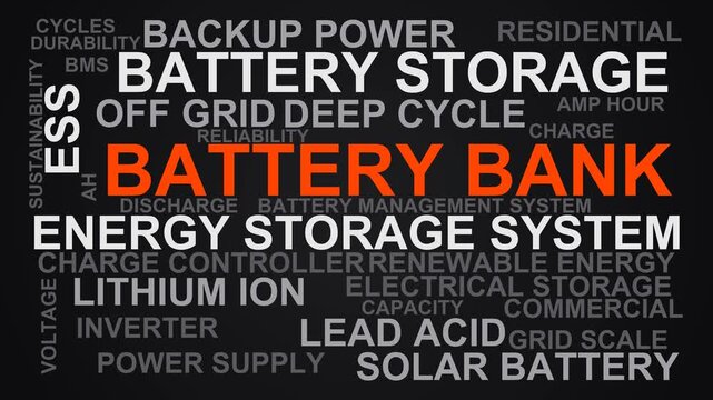 Battery Bank Word Cloud