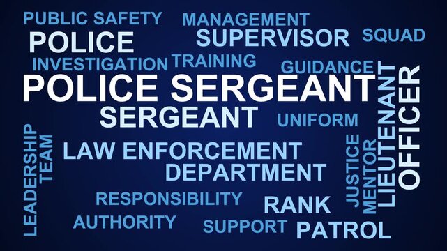 Police Sergeant Word Cloud