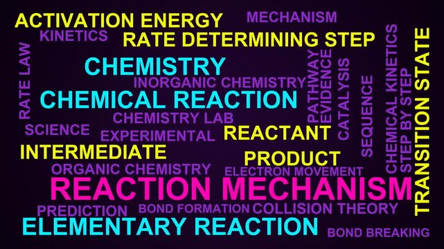 Reaction Mechanism Word Cloud