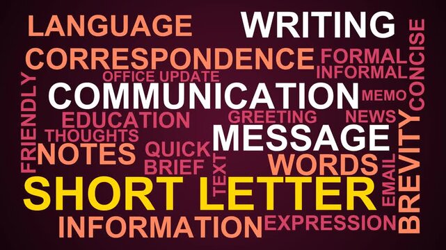 Short Letter Word Cloud