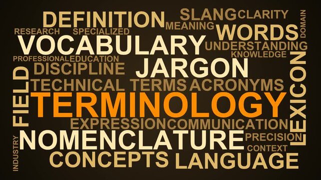Terminology Word Cloud
