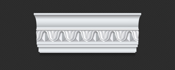 Classic Decorative Wall and Ceiling Molding Set – Elegant Crown Molding, Baseboard, and Architectural Trim Vector Collection © promaster