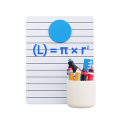 3D Circle Area Formula Sheet © Siti