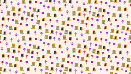 Pattern of various signs © tutur