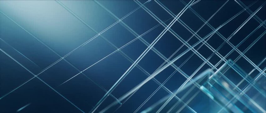 Glassmorphism Backgrounds Abstract Blue Translucent Geometric Layers Intersecting Lines Futuristic Digital Texture with Glowing Transparent Structures for Modern Technology Design Presentations