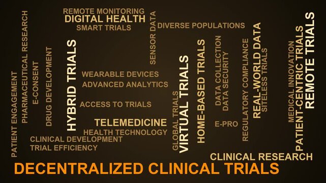 Decentralized Clinical Trials Word Cloud