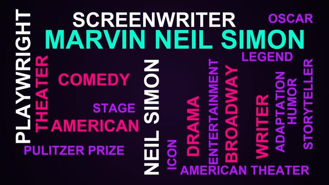 Marvin Neil Simon Word Cloud