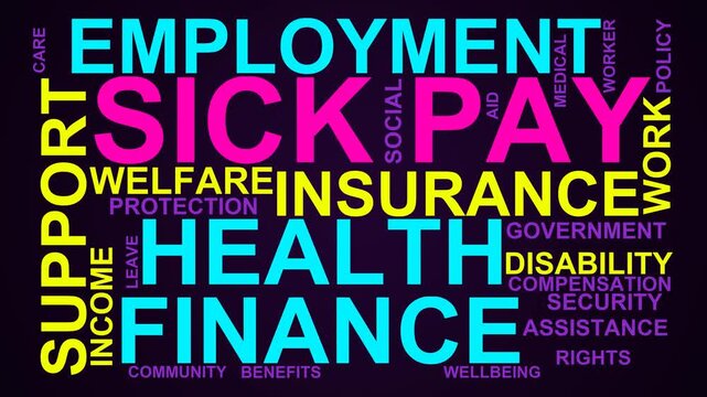 Sick Pay Word Cloud