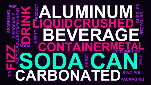 Soda Can Word Cloud