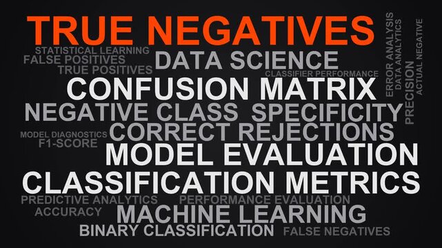 True Negatives Word Cloud