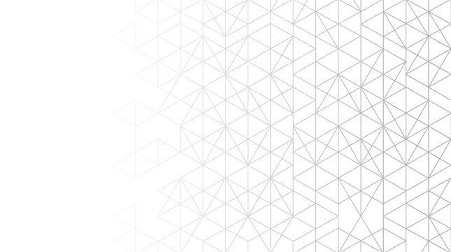 Geometric hexagonal pattern with a gradient effect on a white background
