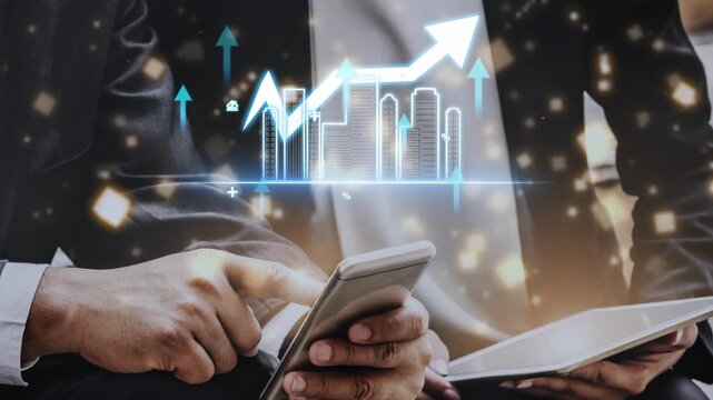 Business Growth Analytics with Smartphone and Reports in a Professional Setting Showcasing Graphical Financial Data Representation. Entropy.