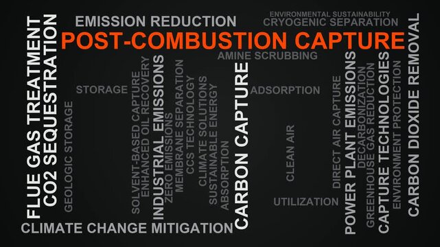 Post-Combustion Capture Word Cloud