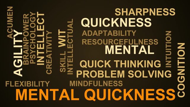 Mental Quickness Word Cloud