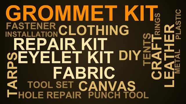 Grommet Kit Word Cloud